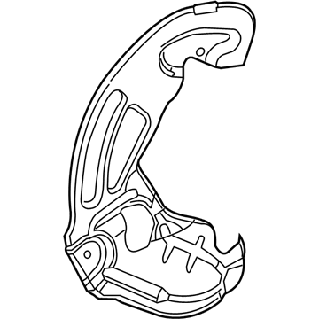 2018 Mercedes-Benz SL450 Brake Dust Shield - 231-421-02-20