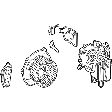 Mercedes-Benz GL550 A/C Evaporator Core - 166-830-16-60