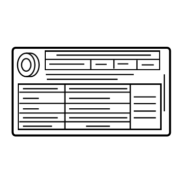 Mercedes-Benz 247-584-81-05 Tire Pressure Label