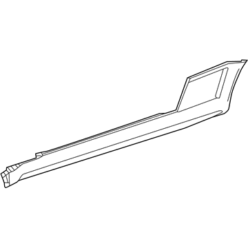 Mercedes-Benz 204-698-25-54-9999 Rocker Molding