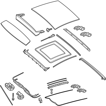 Mercedes-Benz 253-780-34-00-1C51 Sunroof Assembly