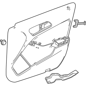 Mercedes-Benz 156-720-24-00-64-8M62 Door Trim Panel