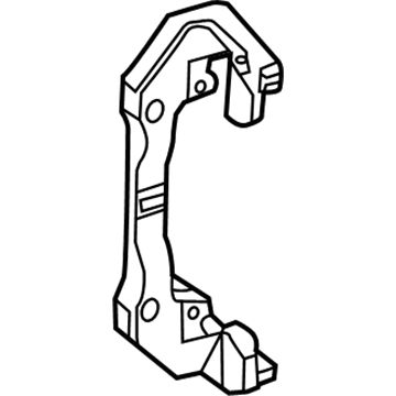 2013 Mercedes-Benz GL63 AMG Brake Caliper Bracket - 166-421-01-06