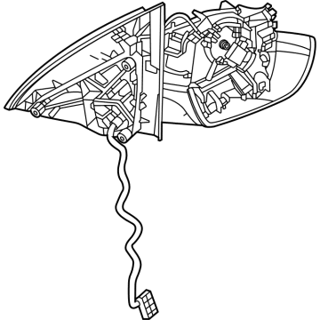 Mercedes-Benz 167-810-35-03 Mirror Assembly