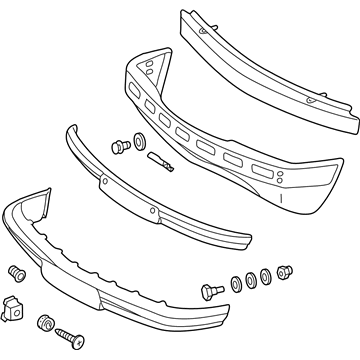 Mercedes-Benz 201-880-03-70 Bumper Assembly