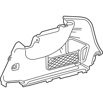 Mercedes-Benz 177-690-93-00-9E83 Trunk Side Trim