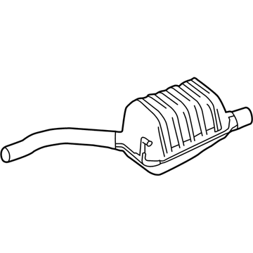 Mercedes-Benz 172-491-33-01 Rear Muffler