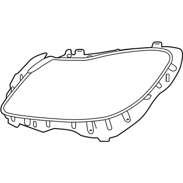 Mercedes-Benz 216-826-00-58 Headlamp Assembly Seal