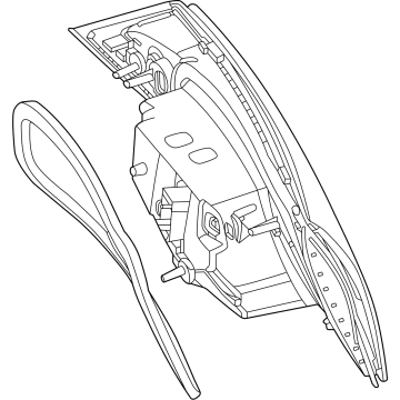 Mercedes-Benz 254-906-20-02 Tail Lamp Assembly