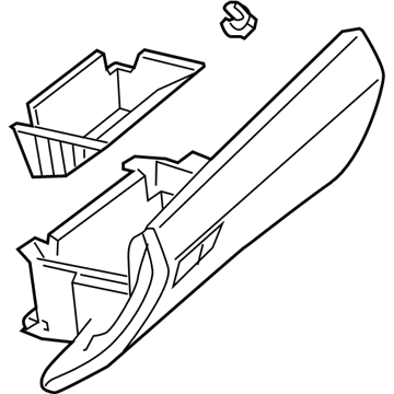 Mercedes-Benz 204-680-09-98-7M63 Glove Box Door