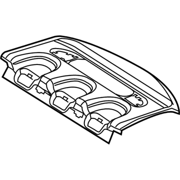 Mercedes-Benz 219-690-13-49-9E54 Package Tray Trim