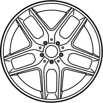 Mercedes-Benz 156-401-30-00-7X21 Wheel, Alloy