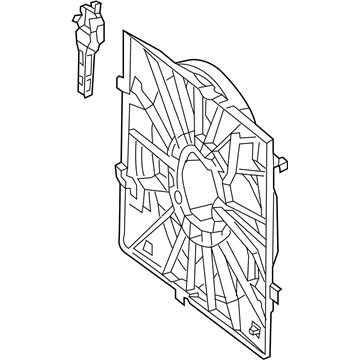 Mercedes-Benz S560e Cooling Fan Assembly - 099-906-06-12-05