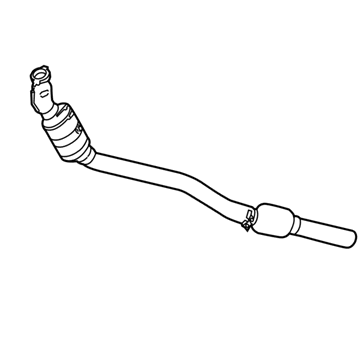 Mercedes-Benz 231-490-25-19 Converter & Pipe