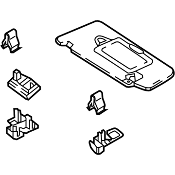 Mercedes-Benz 205-810-85-04-7N06 Sunvisor