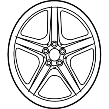 2008 Mercedes-Benz ML320 Alloy Wheels - 6-6-03-1206