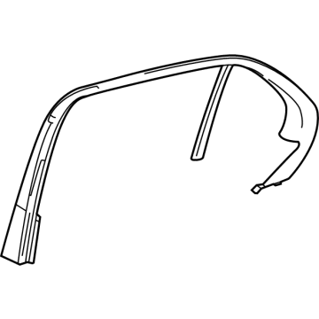 Mercedes-Benz 167-737-10-00-9051 Window Trim