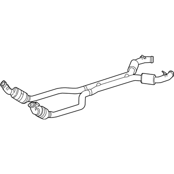 Mercedes-Benz 231-490-07-19-80 Converter & Pipe