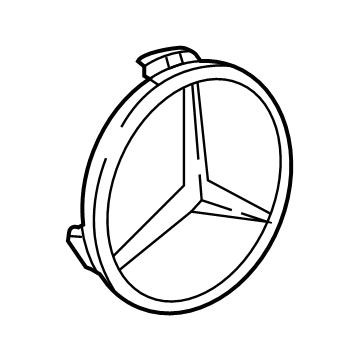 Mercedes-Benz 000-400-42-00-7756 Center Cap