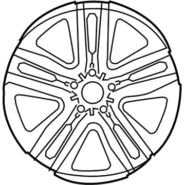 Mercedes-Benz 166-401-25-02-7X21 Wheel, Alloy