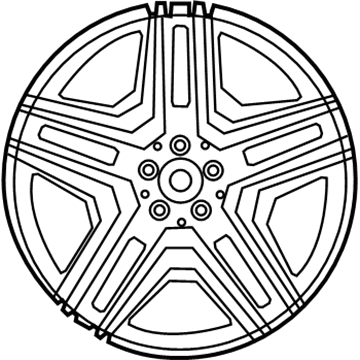 Mercedes-Benz 166-401-14-00-64-7X71 Wheel, Alloy