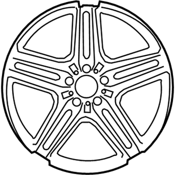 Mercedes-Benz 166-401-25-02-7X25 Wheel, Alloy