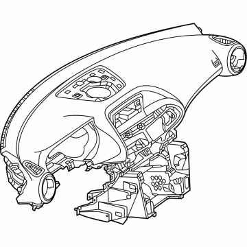 Mercedes-Benz 190-680-06-87-3D16 Instrument Panel