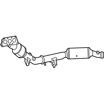 Mercedes-Benz ML350 Catalytic Converter - 166-490-52-14-64