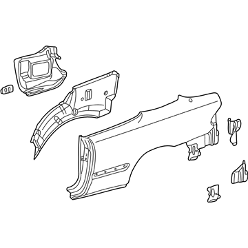 Mercedes-Benz 208-630-09-21 Quarter Panel