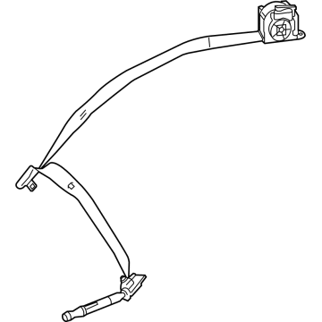 Mercedes-Benz 223-860-58-00-9H96 Outer Belt Assembly