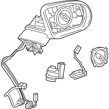 Mercedes-Benz 217-810-29-00 Mirror Assembly