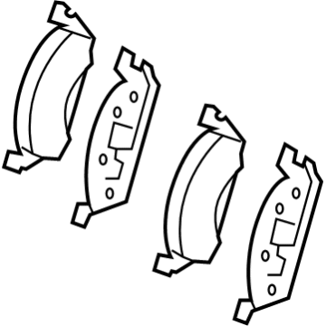 Mercedes-Benz GLC300 Brake Pad Set - 000-420-79-00