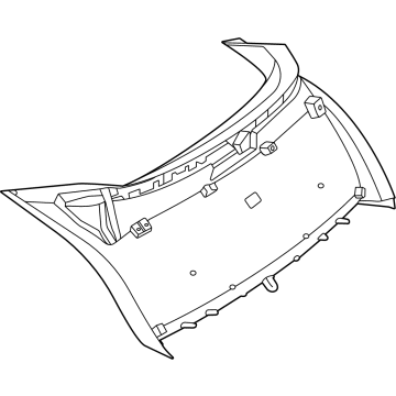 Mercedes-Benz 167-740-25-00-9051 Lift Gate Trim