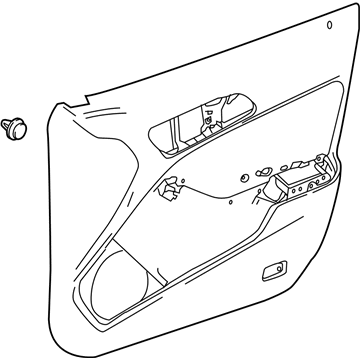 Mercedes-Benz 117-720-72-00-9D88 Door Trim Panel