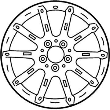 Mercedes-Benz 6-6-47-0790 Wheel, Alloy