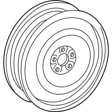 Mercedes-Benz 163-401-11-02 Wheel, Spare