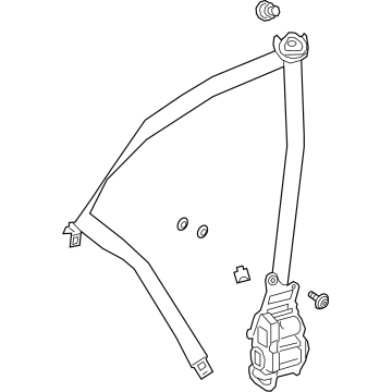 Mercedes-Benz 290-860-16-00-1C87 Retractor Assembly