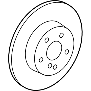 2009 Mercedes-Benz C300 Brake Disc - 204-423-15-12-90