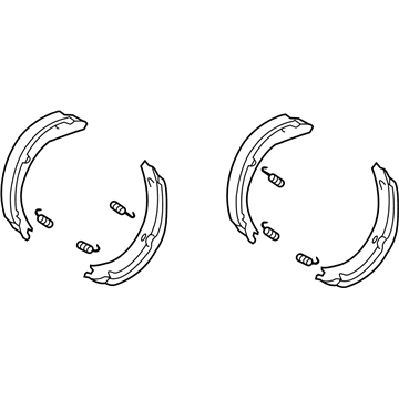 2018 Mercedes-Benz G65 AMG Brake Shoe Set - 003-420-34-20