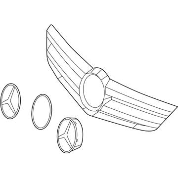 Mercedes-Benz 216-880-06-83 Grille Assembly