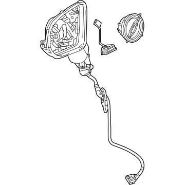 Mercedes-Benz 257-810-86-00 Mirror Assembly