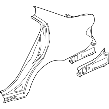 Mercedes-Benz 204-630-10-21 Quarter Panel