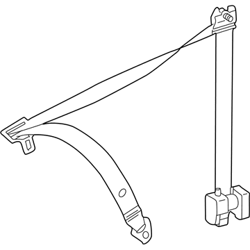 Mercedes-Benz 211-860-02-86-8J17 Lap & Shoulder Belt