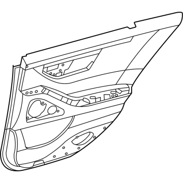 Mercedes-Benz 223-730-22-06-9E38 Door Trim Panel