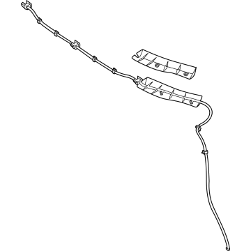 2023 Mercedes-Benz EQS 450 SUV Windshield Washer Hose - 296-860-41-00