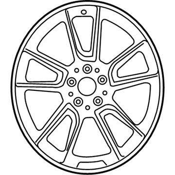 Mercedes-Benz 205-401-07-01-7Y51 Wheel, Alloy