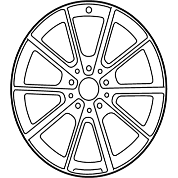 Mercedes-Benz C63 AMG Alloy Wheels - 205-401-03-01-7Y51