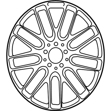 Mercedes-Benz 205-401-17-00-7X21 Wheel, Alloy