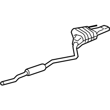 Mercedes-Benz 221-490-78-21 Muffler & Pipe