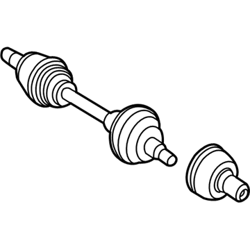 Mercedes-Benz 205-330-39-06 Axle Assembly